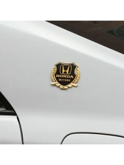 Металлическая эмблема на автомобиль "HONDA"самоклеящаяся